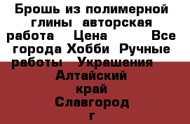 Брошь из полимерной глины, авторская работа. › Цена ­ 900 - Все города Хобби. Ручные работы » Украшения   . Алтайский край,Славгород г.